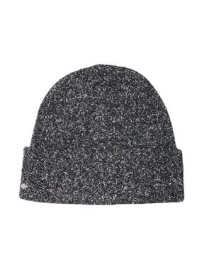 Kate Spade New York Black Silver Metallic Tinsel Knit Beanie Winter Hat/Cap NWT